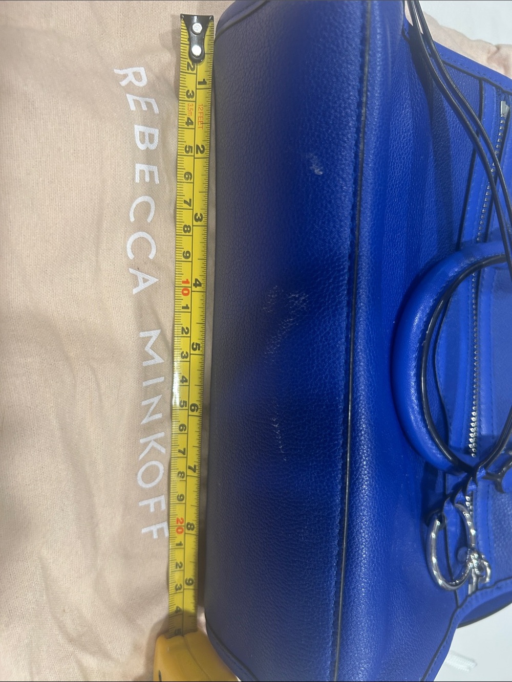 Rebecca Minkoff MICRO Bedford Zip Satchel (Bright Blue) - Picture 13 of 15